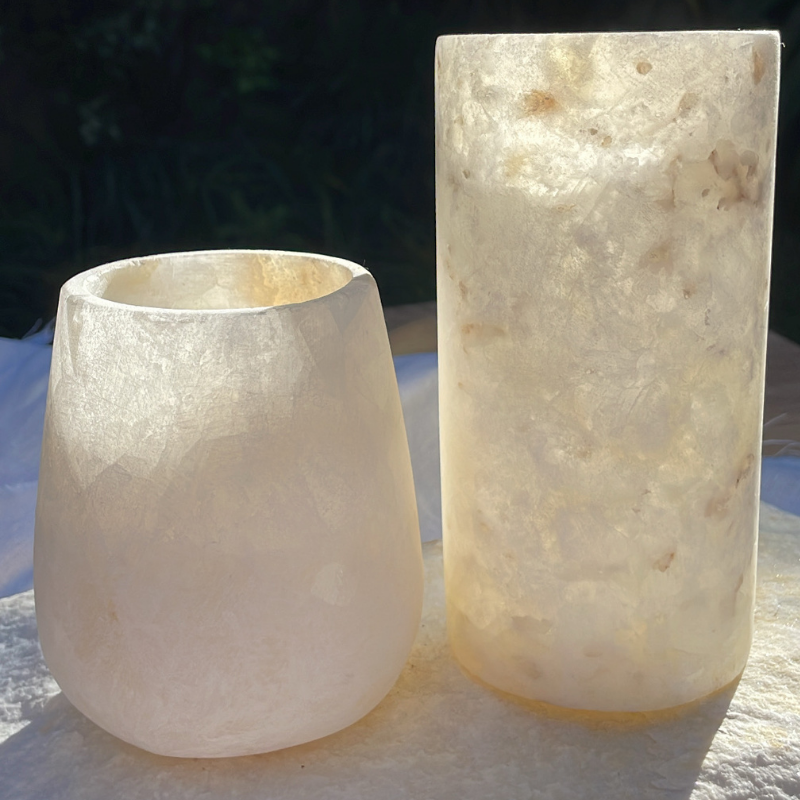 Alabaster Candle Holder